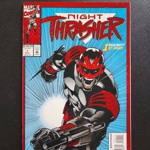 Marvel Comics Night Thrasher #1 August 1993 Origin story Embossed Foil Cover